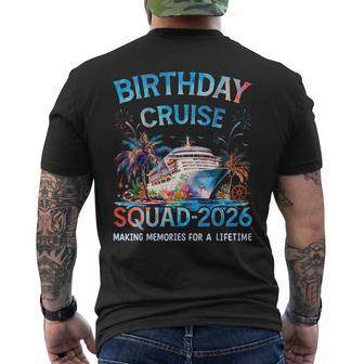 Birthday Cruise Squad 2026 Matching Family Vacation Trip Men's T-shirt Back Print - Thegiftio