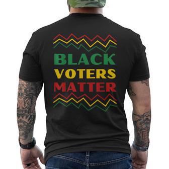 Black History Month Black Voters Matter Men's T-shirt Back Print - Thegiftio UK