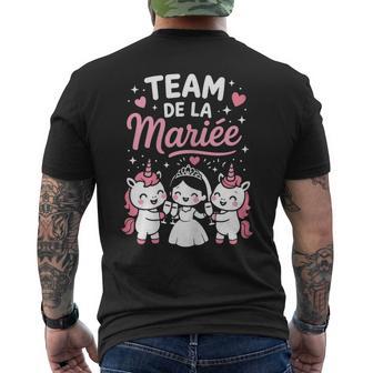 Blagueurprise Evjf Licorne Drôle Copines Evjf Team Mariée T-shirt imprimé au dos - Cadeauxyz