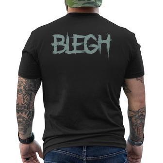 Blegh Deathcore Divertido Djent Metal Camiseta Hombre Estampado Espalda - Regaloses