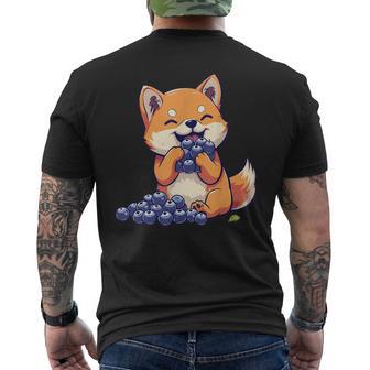 Blueberry Dog Dessin Myrtilles Chien Mignon Imprimé Animal T-shirt imprimé au dos - Cadeauxyz