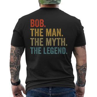Bob The Man The Myth The Legend Fathers Day Men's T-shirt Back Print - Thegiftio UK