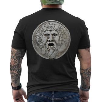 Bocca Dellaerita 真実の口 古代マスク 長袖tシャツ メンズTシャツ バックプリント - Kawaiitshirt