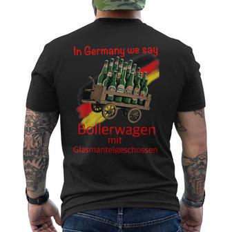 Bollerwagen Bier Männertagatertag Party Grillen T-Shirt mit Rückendruck - Seseable