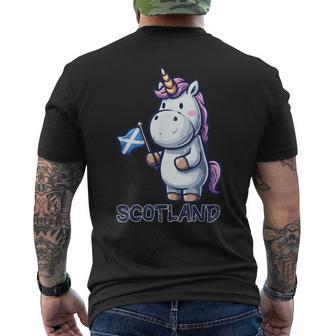 Bonito Disfraz De Unicornio De Escocia Para Niños Y Niñas Camiseta Hombre Estampado Espalda - Regaloses