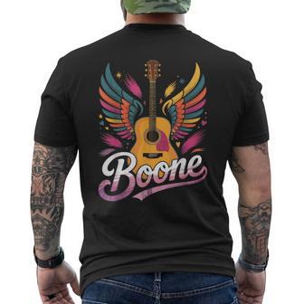Boone Music Lover Vibes Colorful Artistic Men's T-shirt Back Print - Monsterry