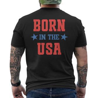 Born In The Usa Men's T-shirt Back Print - Thegiftio UK