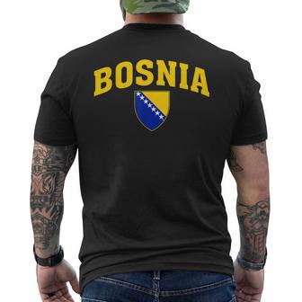 Bosnia Flag Bosnia Vintage Herzegovina Sarajevo Men's T-shirt Back Print - Thegiftio UK