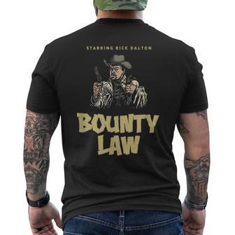 Bounty Law レトロ リック・ダルトン メンズTシャツ バックプリント - Kawaiitshirt