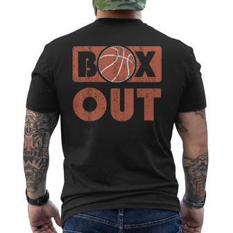 Box Out Basketbal Rebound Rebounding Baller Coaching Sport Men's T-shirt Back Print - Thegiftio UK