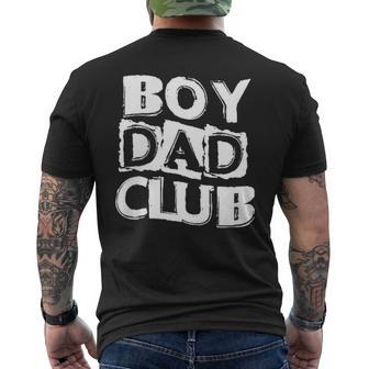 Boy Dad Club Fathers Day Pocket Daddy Of A Boy Dad-Son Mens Men's T-shirt Back Print - Monsterry