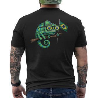 Brasilien-Flagge Brasilianische Wurzeln Brasilianischertolz Brasilien T-Shirt mit Rückendruck - Geschenkecke