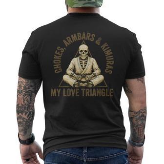 Brazilian Jiu Jitsu Bjj Hombres Ahoga Brazos Kimuras Camiseta Hombre Estampado Espalda - Regaloses