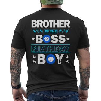 Brother Of The Birthday Boy Family Matching Party Men's T-shirt Back Print - Thegiftio UK