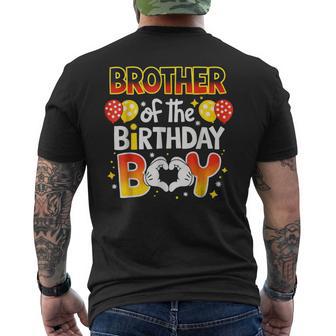 Brother Of The Birthday Boy For Matching Family Party Men's T-shirt Back Print | Seseable UK