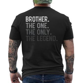 Brother One Only Legend Father's Day For Bro Siblings Men's T-shirt Back Print - Thegiftio UK