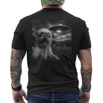 Brussels Griffon Ufo Encounters Selfie Men's T-shirt Back Print - Thegiftio UK