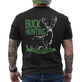 Buck Hunting Forever Deer Hunting メンズTシャツ バックプリント - Kawaiitshirt