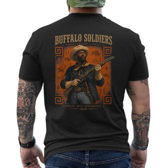 Buffalo Soldiers African American Black History Military Us Men's T-shirt Back Print | Seseable UK