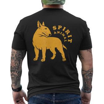 Bull Terrier -Pirit Animal Perro Bull Terrier Camiseta Hombre Estampado Espalda - Regaloses