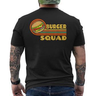 Burgerquad チーズバーガー 食通愛好家チーム ハンバーガー メンズTシャツ バックプリント - Kawaiitshirt