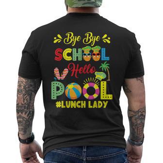 Bye Bye School Lunch Lady Summer Vacation Men's T-shirt Back Print - Thegiftio