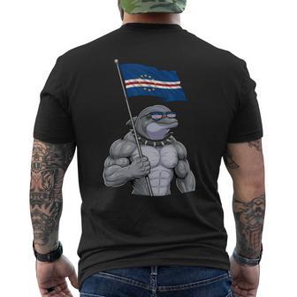 Caboerde Roots Caboerde Bandera Caboerde Caboerde Camiseta Hombre Estampado Espalda - Regaloses