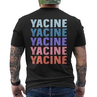 Cadeau Amusant Yacine Prénom Personnalisé T-shirt imprimé au dos - Cadeauxyz