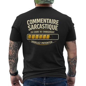 Cadeau Homme Humour Original Drole Commentairearcastique T-shirt imprimé au dos - Cadeauxyz