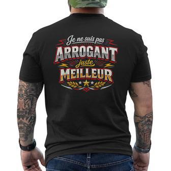 Cadeau Homme Original Humour Pas Arrogant Juste Meilleur T-shirt imprimé au dos - Cadeauxyz