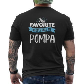 Call Me Pompa For Dad Fathers Day Men's T-shirt Back Print - Thegiftio UK