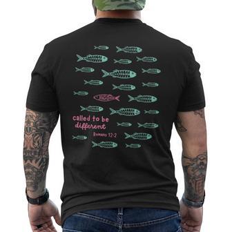 Called To Be Different Romans 12 Men's T-shirt Back Print - Thegiftio UK