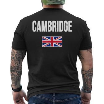 Cambridge Inghilterra Bandiera Inglese Turisticaouvenir T-shirt da uomo con stampa posteriore - Novitaregali