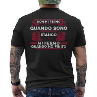 Camion Cabina Rimorchio Furgoni Auto Truck Driver T-shirt da uomo con stampa posteriore - Novitaregali