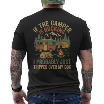 If The Campers Rocking Dog Lover For Camping Men's T-shirt Back Print - Monsterry