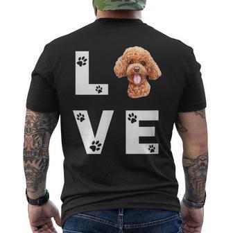 Caniche Perro Love Regalo Camiseta Hombre Estampado Espalda - Regaloses