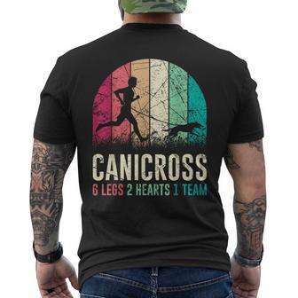 Canicross Correr Con Perro 6 Patas 2 Corazones Camiseta Hombre Estampado Espalda - Regaloses