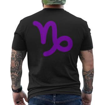 Capricorn Symbol Zodiac Sign Horoscope Men's T-shirt Back Print - Thegiftio UK