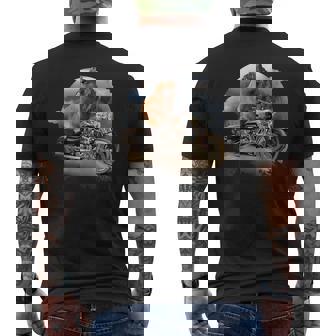 Capybara Biker Riding Moto Moto T-shirt imprimé au dos - Cadeauxyz