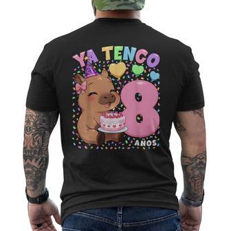 Capybara Niñas 8 Cumpleaños Carpincho Ya Tengo 8 Años Camiseta Hombre Estampado Espalda - Regaloses