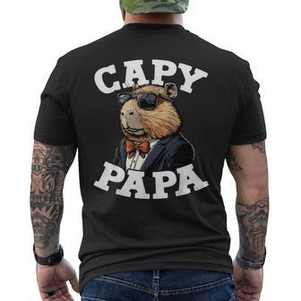 Capypapaatertag Bester Papa Capybara T-Shirt mit Rückendruck - Seseable