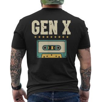 Casete Retro Gen X Generación De Humorintage Camiseta Hombre Estampado Espalda - Regaloses