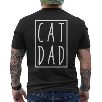 Cat Dad Fathers Day Cat Father T-shirt da uomo con stampa posteriore - Novitaregali