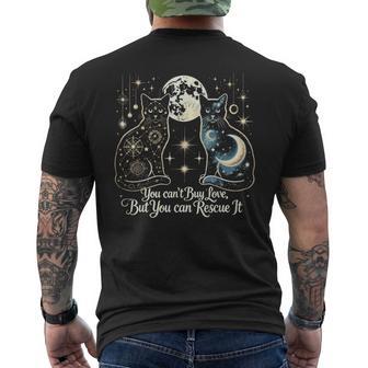 Cat Rescue Sayings For Feral Kitten Animal Rescuer Men's T-shirt Back Print - Thegiftio UK