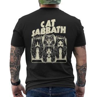Catabbath Lustige Katze T-Shirt mit Rückendruck - Seseable