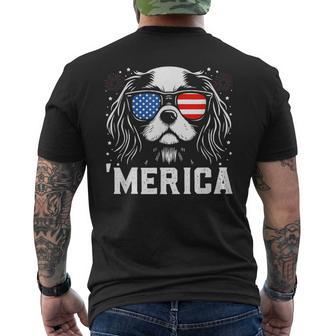 Cavalier King Charles Merica 4Th Of July Men's T-shirt Back Print - Thegiftio