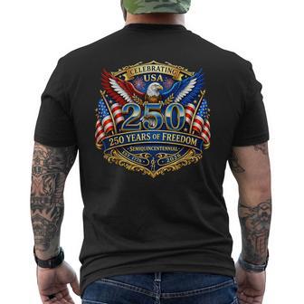 Celebrating Usa 250 Years Semiquincentennal 1776 4Th Of July Men's T-shirt Back Print - Thegiftio UK