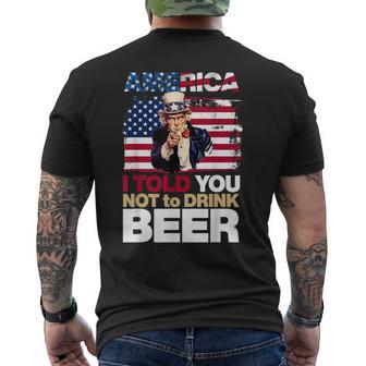Cerveza Divertida Republicano Tíoam Camiseta Hombre Estampado Espalda - Regaloses