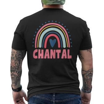 Chantal Nome Personalizzato Donna Leggenda Mito Rosa Festa Di Compleanno T-shirt da uomo con stampa posteriore - Novitaregali