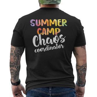 Chaos Coordinator Summer Camp Counselor Camping Men's T-shirt Back Print - Thegiftio UK